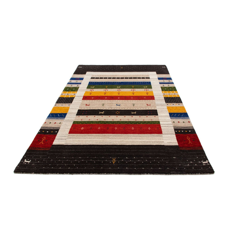 Gabbeh Tæppe - Loribaft Persisk - 202 x 143 cm - flerfarvet