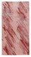 Designer tæppe - 140 x 70 cm - rød