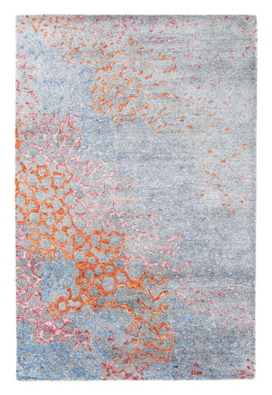 Designer tæppe - 200 x 140 cm - lyseblå
