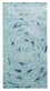 Designer tæppe - 140 x 70 cm - turkis
