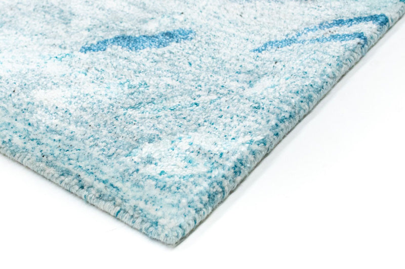 Designer tæppe - 140 x 70 cm - turkis
