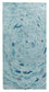 Designer tæppe - 140 x 70 cm - turkis