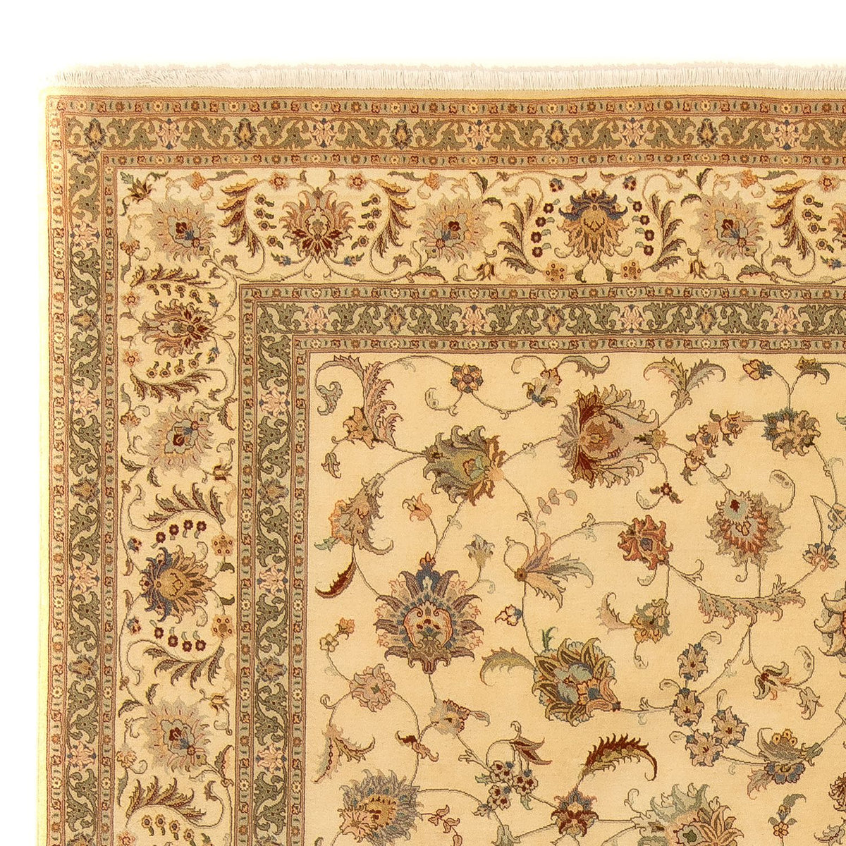 Persisk tæppe - Tabriz - Royal - 342 x 250 cm - beige