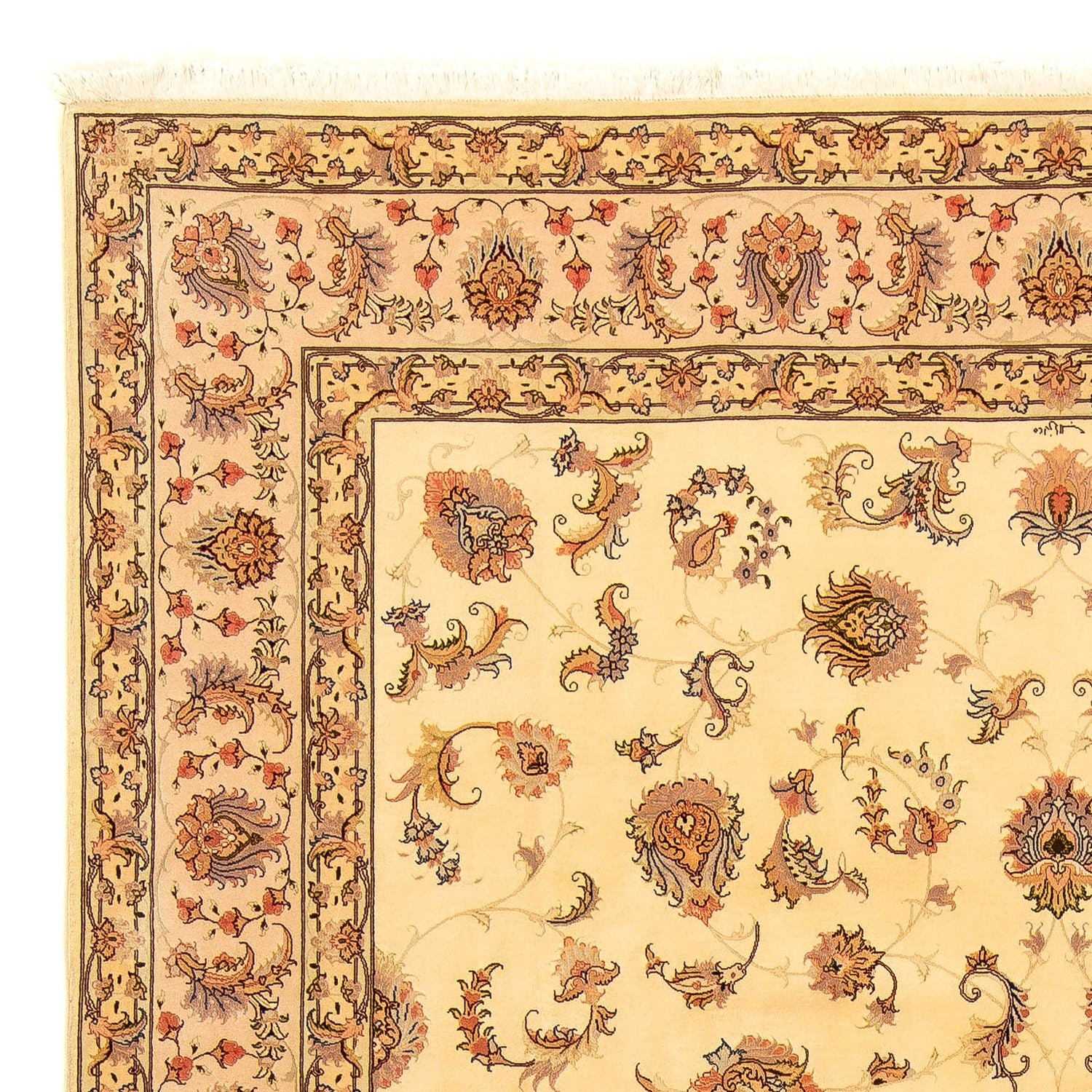 Persisk tæppe - Tabriz - Royal - 360 x 257 cm - beige