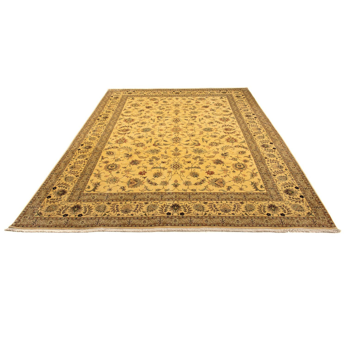 Persisk tæppe - Tabriz - Royal - 343 x 248 cm - guld
