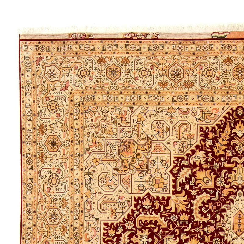 Persisk tæppe - Tabriz - Royal - 360 x 253 cm - mørkerød