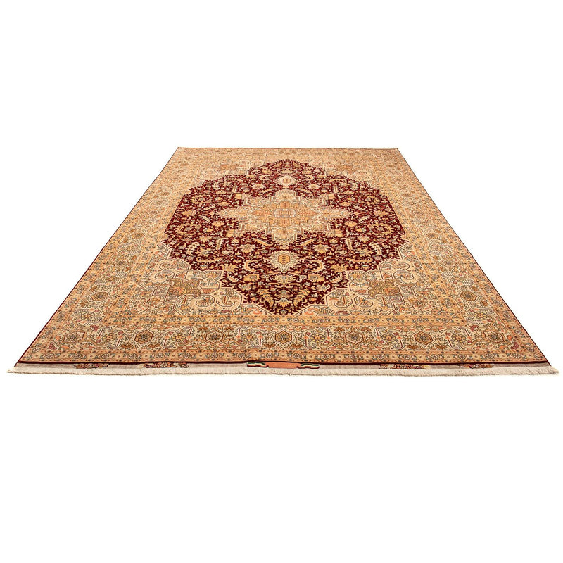 Persisk tæppe - Tabriz - Royal - 360 x 253 cm - mørkerød