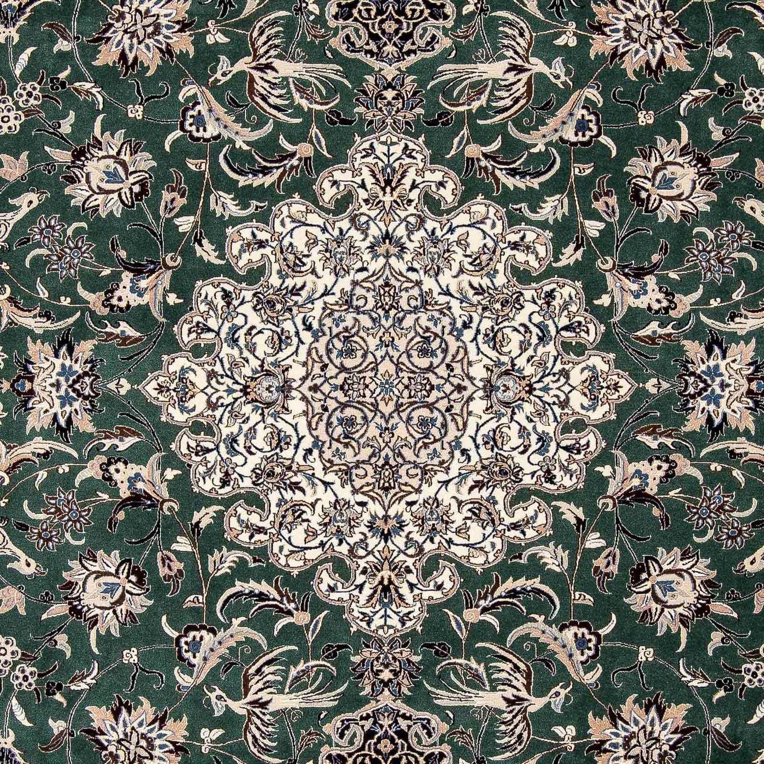 Persisk tæppe - Nain - Premium - 307 x 206 cm - grøn