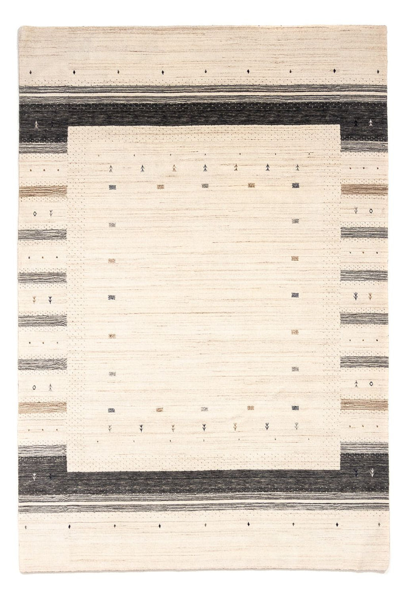 Gabbeh Tæppe - Loribaft Persisk - 304 x 207 cm - beige