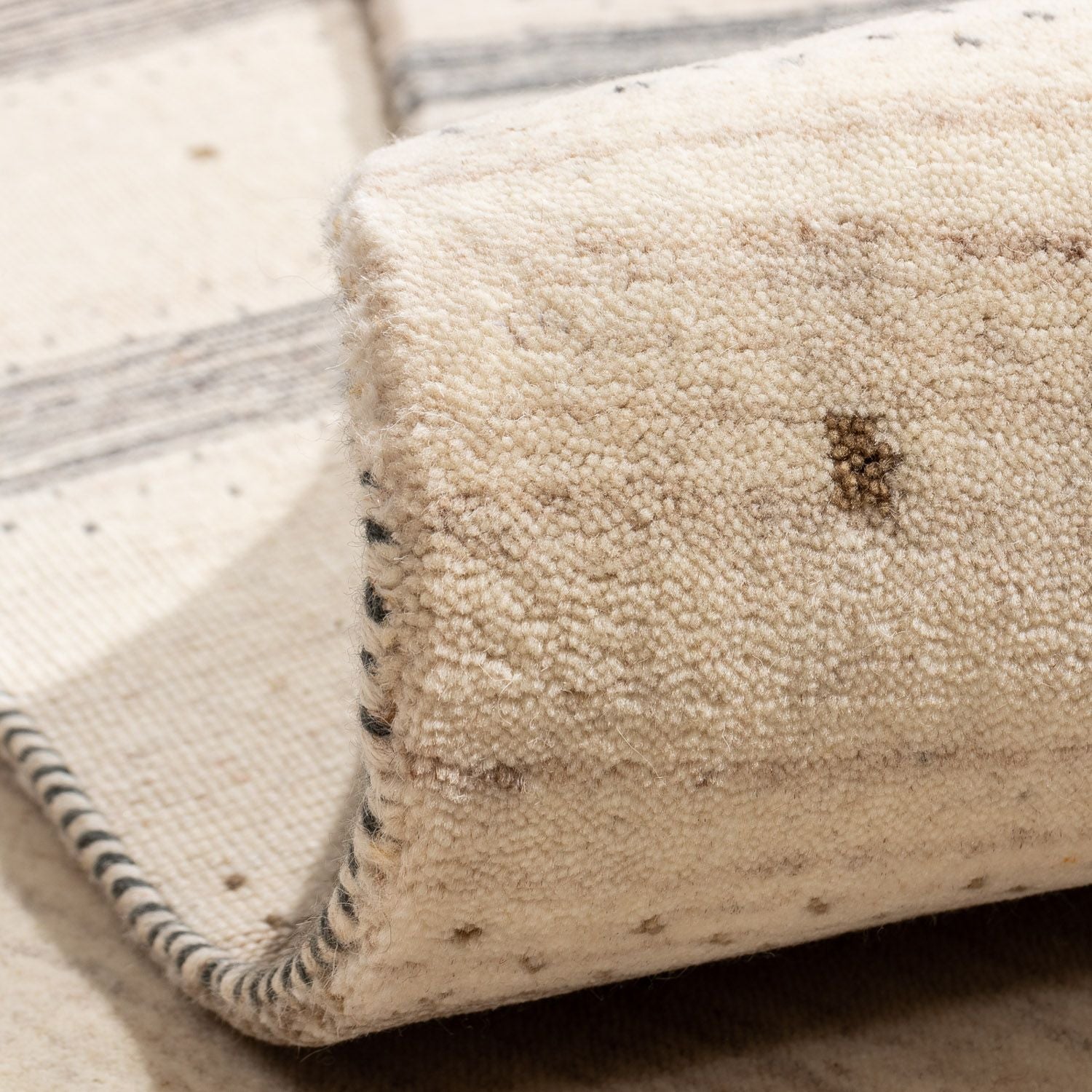 Gabbeh Tæppe - Loribaft Persisk - 304 x 207 cm - beige