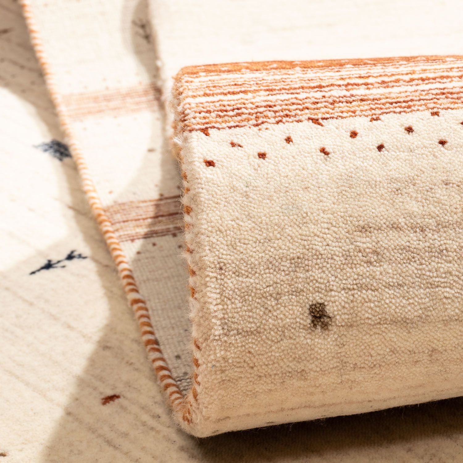 Gabbeh Tæppe - Loribaft Persisk - 304 x 206 cm - beige
