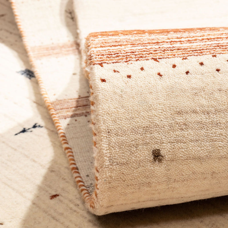 Gabbeh Tæppe - Loribaft Persisk - 304 x 206 cm - beige