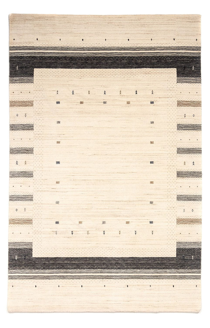 Gabbeh Tæppe - Loribaft Persisk - 304 x 200 cm - beige