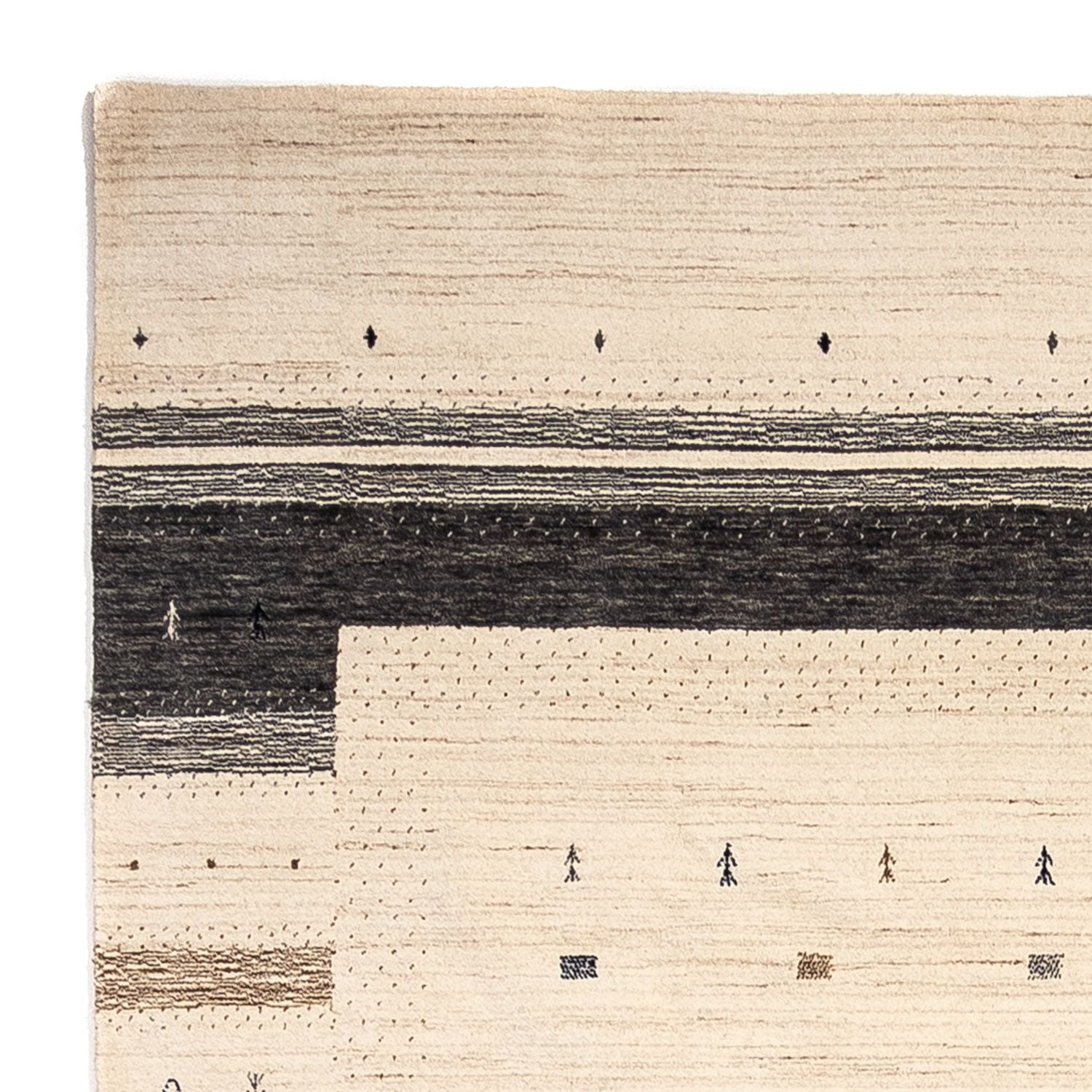 Gabbeh Tæppe - Loribaft Persisk - 304 x 200 cm - beige