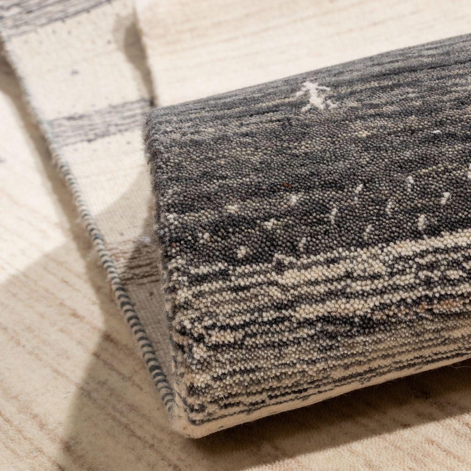 Gabbeh Tæppe - Loribaft Persisk - 304 x 200 cm - beige