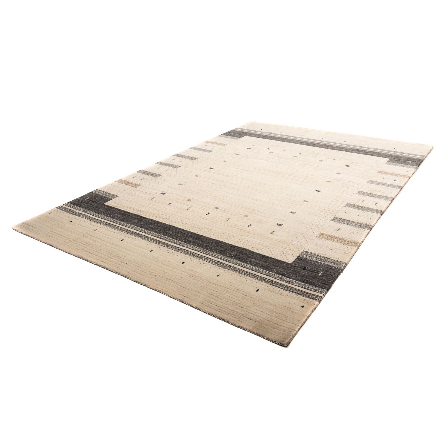 Gabbeh Tæppe - Loribaft Persisk - 304 x 200 cm - beige
