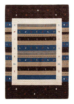 Gabbeh Tæppe - Loribaft Persisk - 206 x 141 cm - brun