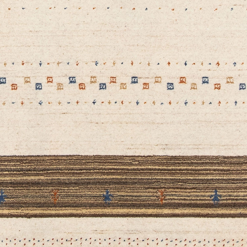 Gabbeh Tæppe - Loribaft Persisk - 205 x 142 cm - mørkebrun