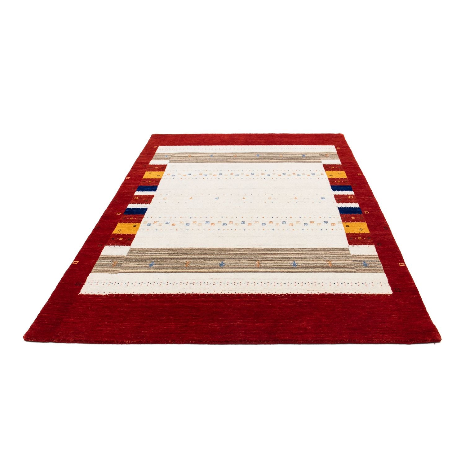 Gabbeh Tæppe - Loribaft Persisk - 205 x 142 cm - mørkebrun