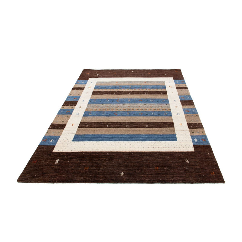 Gabbeh Tæppe - Loribaft Persisk - 204 x 142 cm - mørkeblå