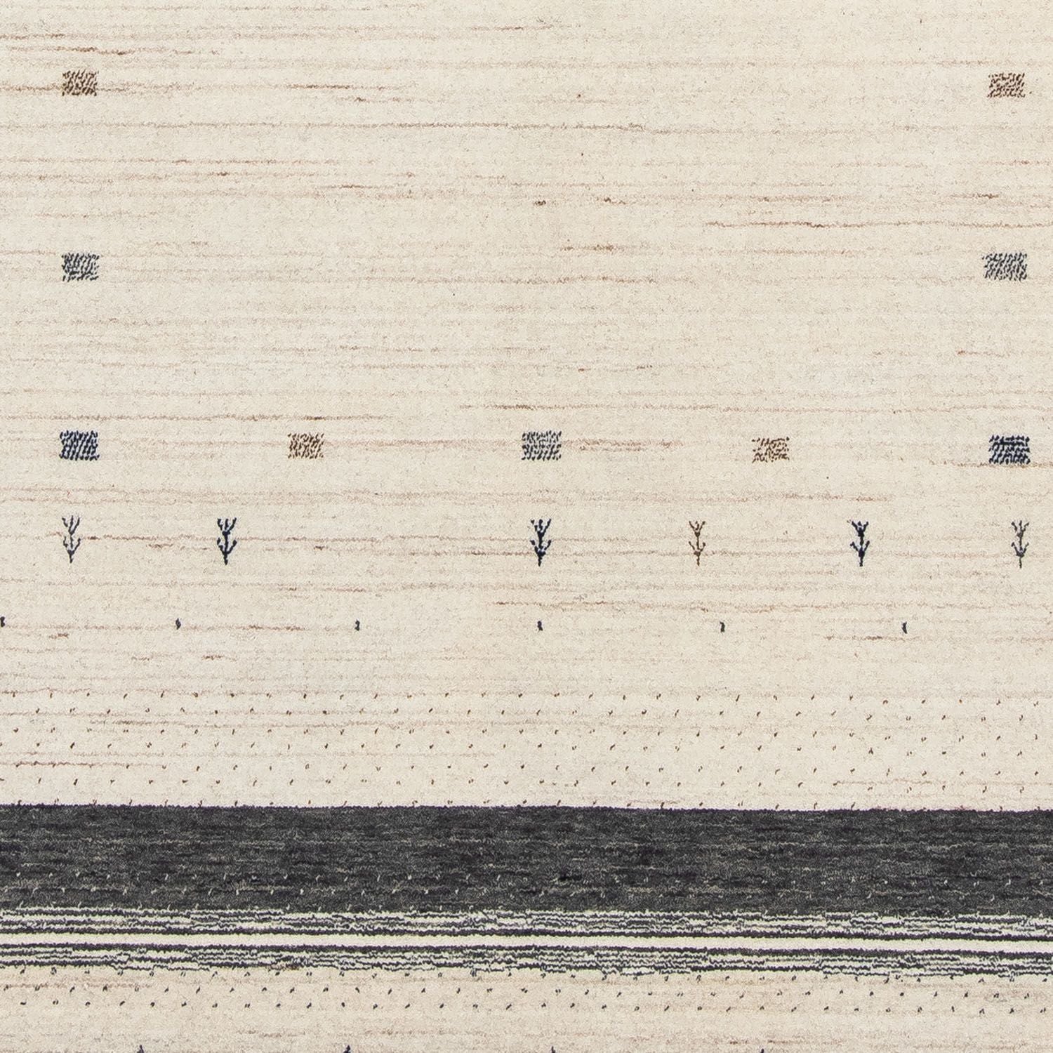 Gabbeh Tæppe - Loribaft Persisk - 245 x 169 cm - beige