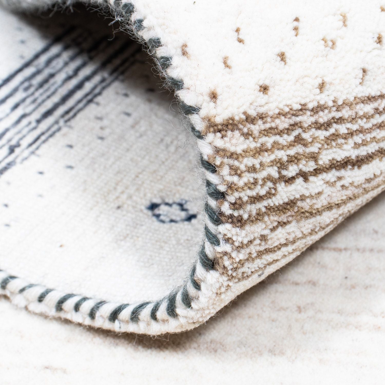 Gabbeh Tæppe - Loribaft Persisk - 245 x 169 cm - beige