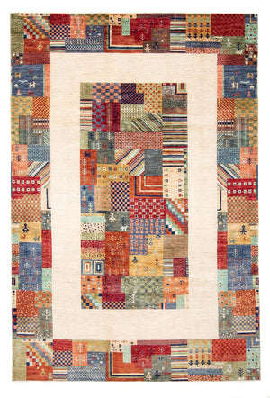 Gabbeh Tæppe - Loribaft Persisk - 294 x 197 cm - flerfarvet