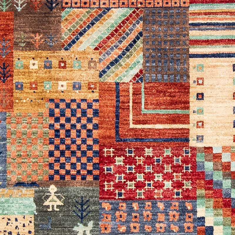 Gabbeh Tæppe - Loribaft Persisk - 299 x 198 cm - flerfarvet
