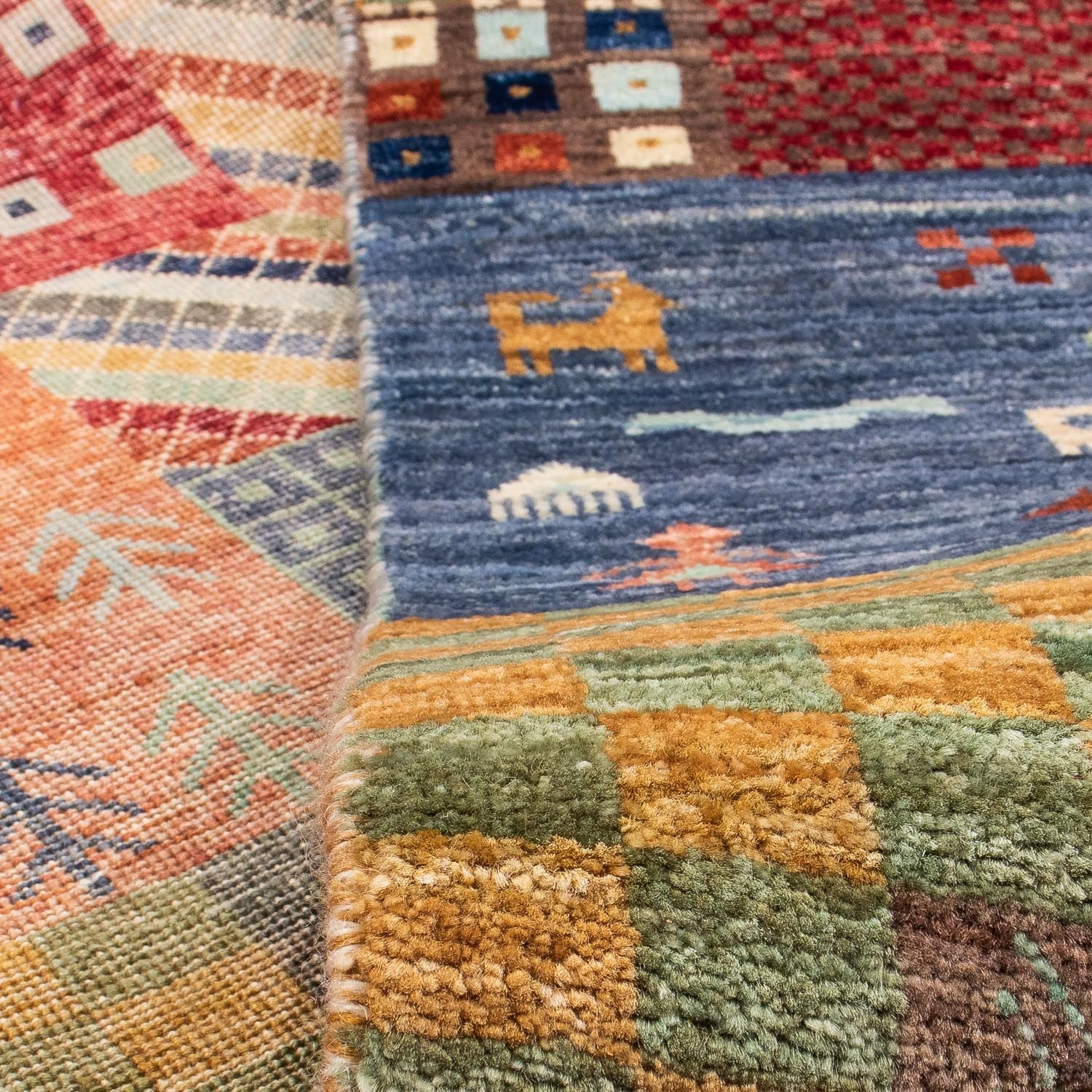 Gabbeh Tæppe - Loribaft Persisk - 290 x 200 cm - flerfarvet