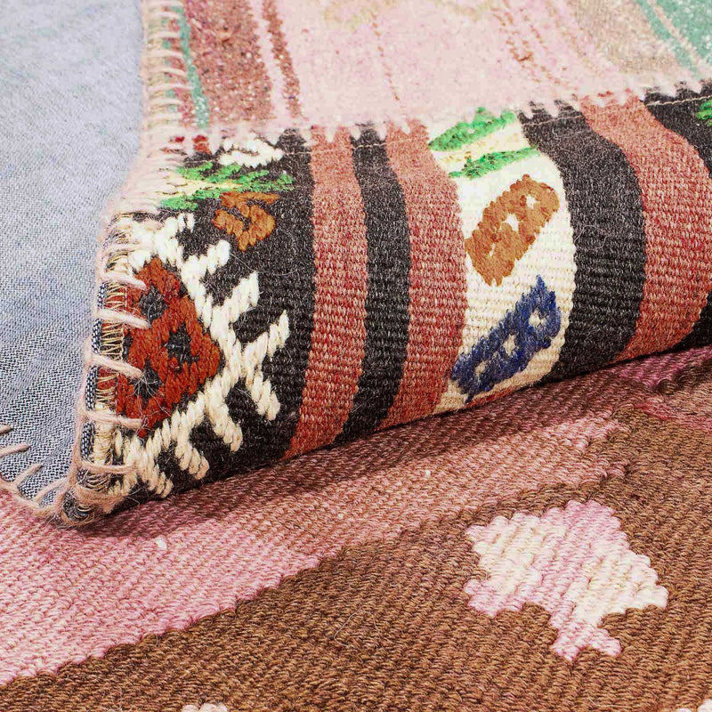 Patchwork-tæppe - 300 x 216 cm - flerfarvet