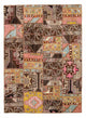 Patchwork-tæppe 173x241cm - Uldtæppe