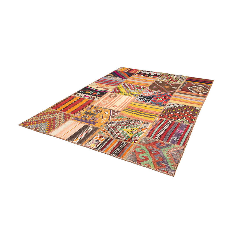Patchwork-tæppe - 236 x 169 cm - flerfarvet