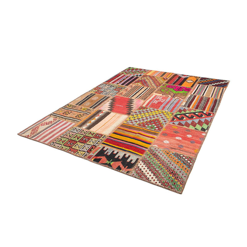 Patchwork-tæppe - 240 x 170 cm - flerfarvet