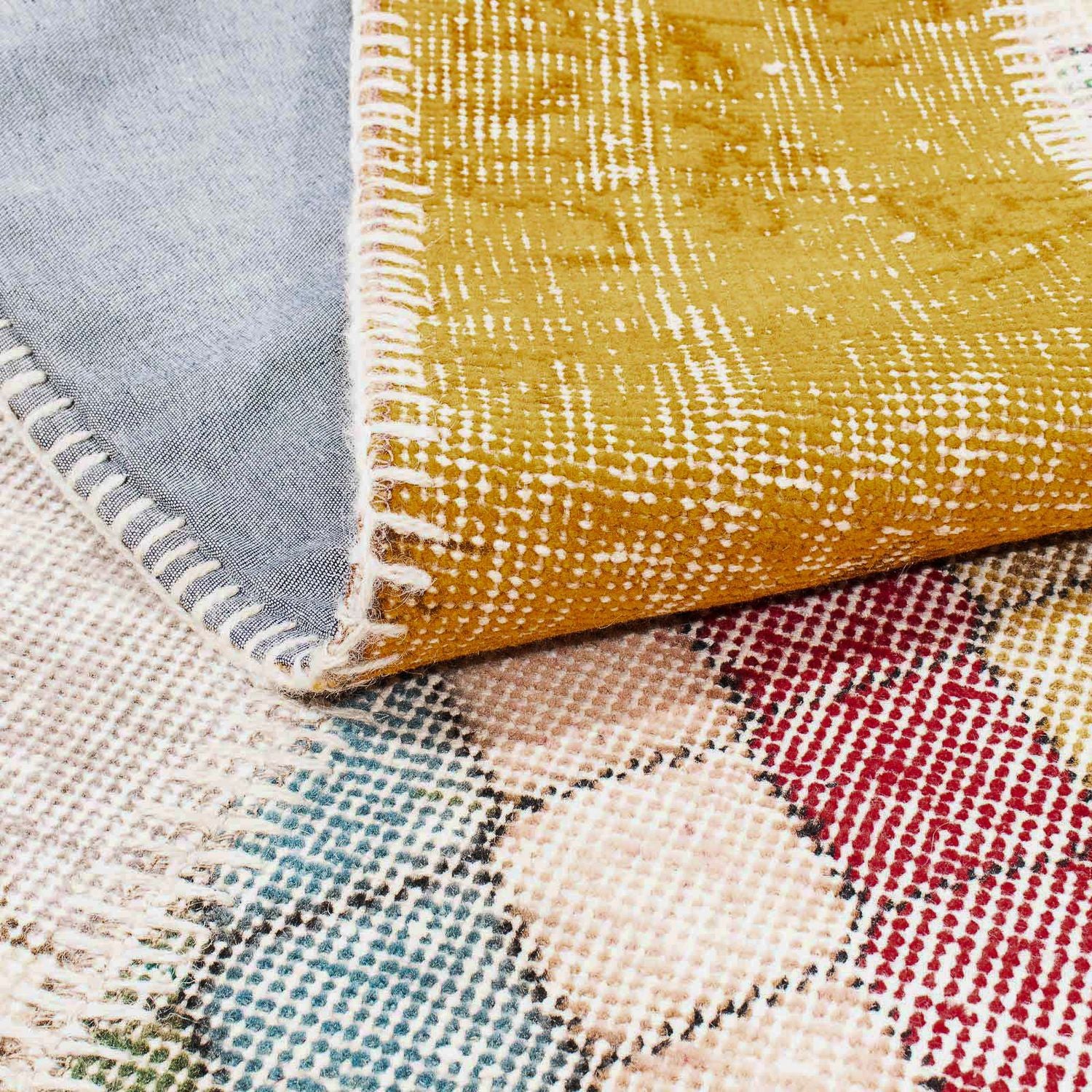Løber Patchwork-tæppe - 202 x 80 cm - flerfarvet