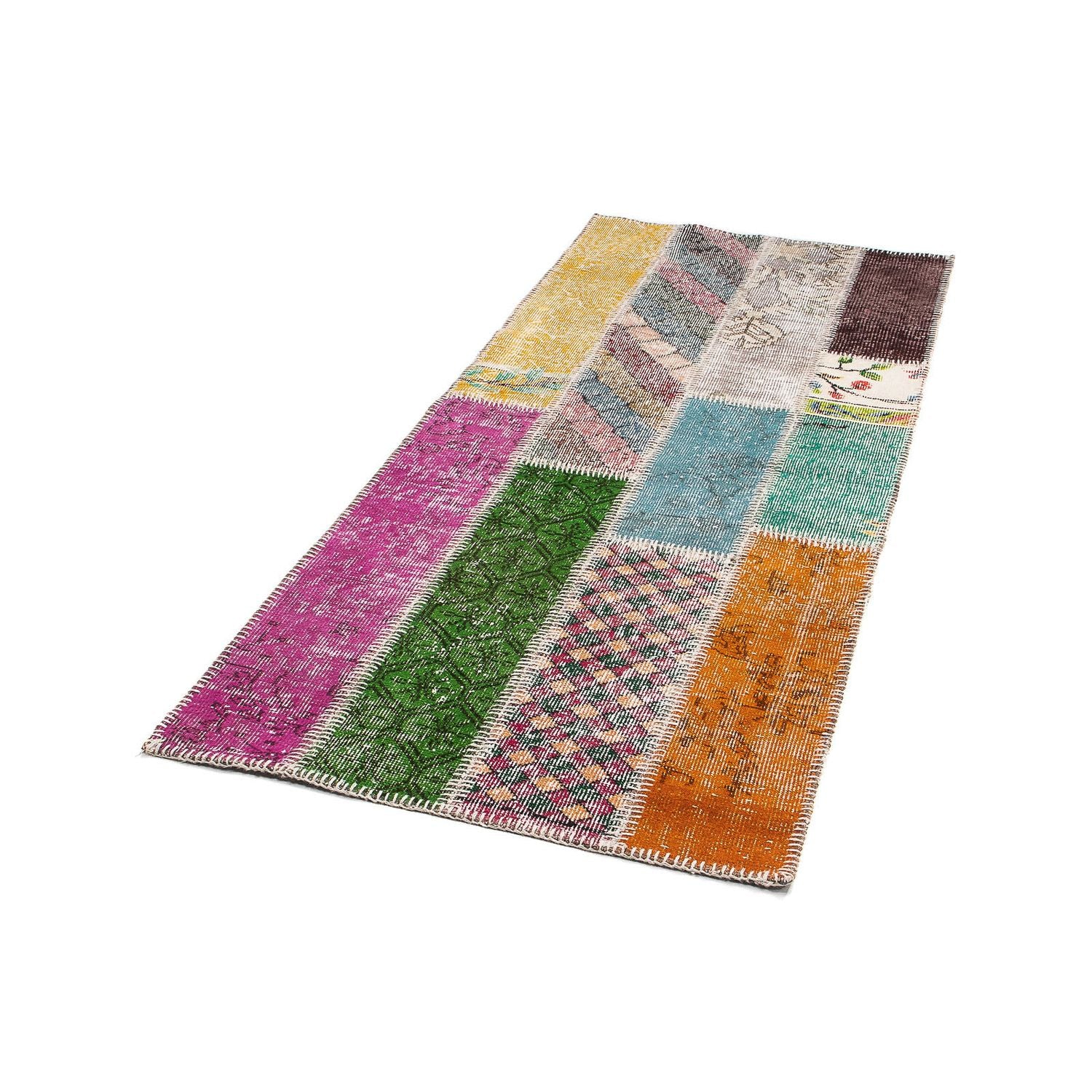 Løber Patchwork-tæppe - 202 x 80 cm - flerfarvet