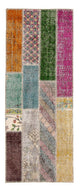 Patchwork-tæppe 203x90cm - Uldtæppe