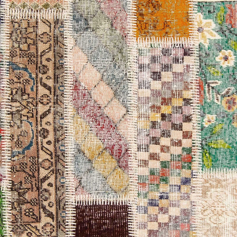 Patchwork-tæppe - 184 x 120 cm - flerfarvet