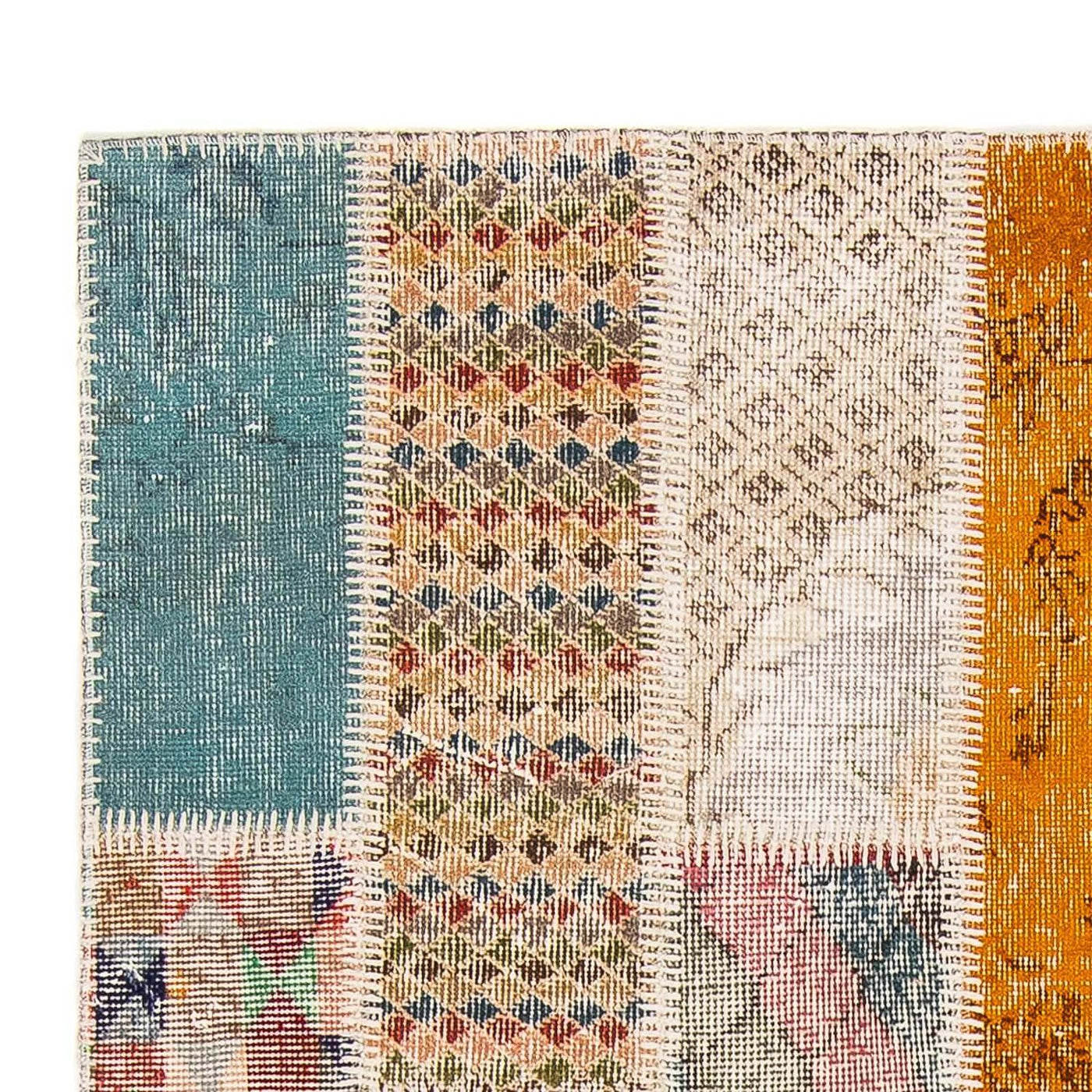 Patchwork-tæppe 184x120cm - Uldtæppe