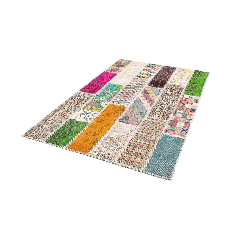 Patchwork-tæppe - 184 x 120 cm - flerfarvet
