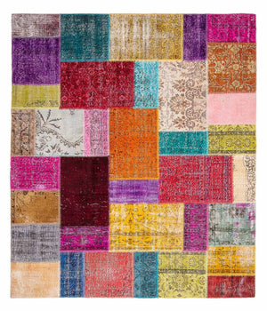 Patchwork-tæppe - 300 x 200 cm - flerfarvet