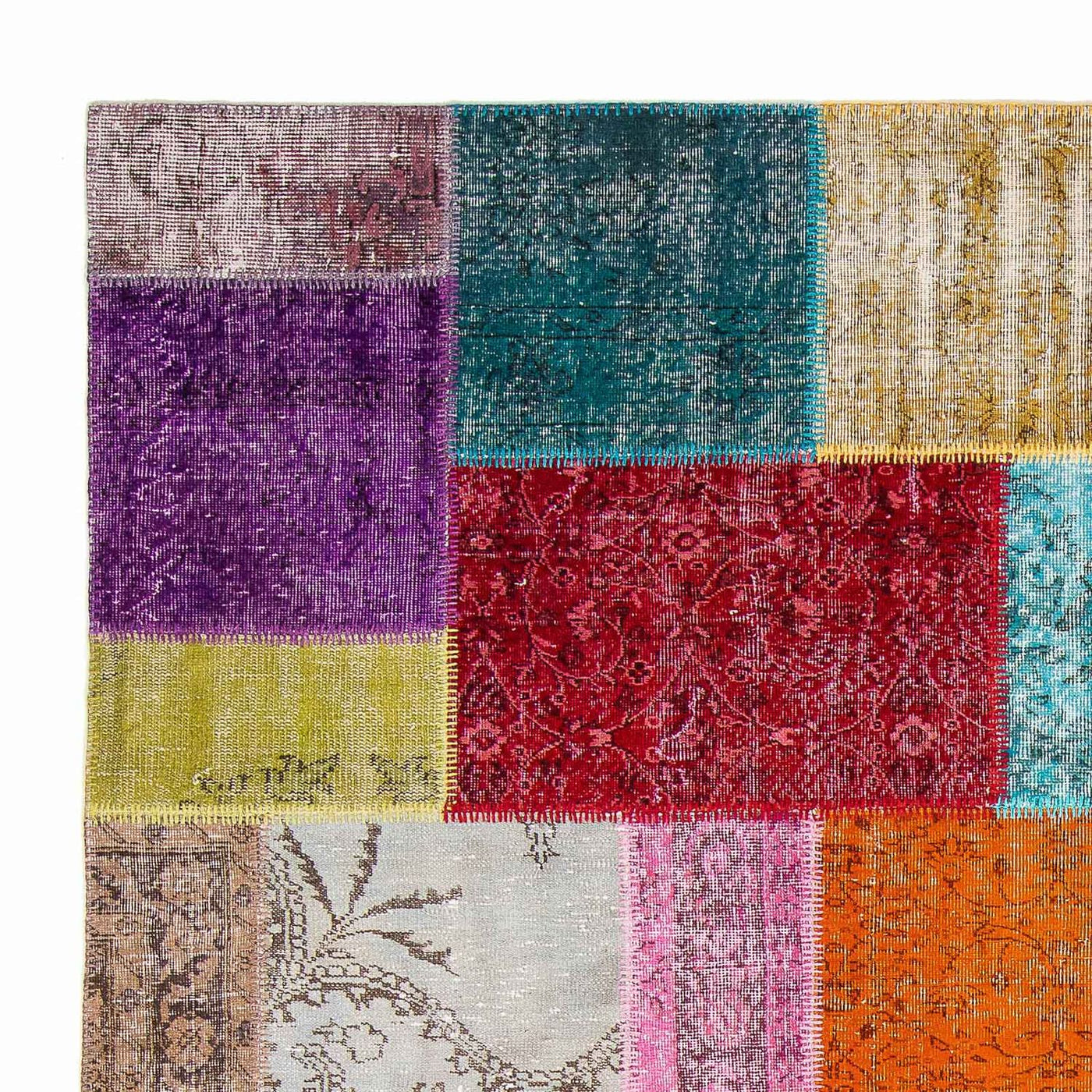 Patchwork-tæppe 300x200cm - Uldtæppe