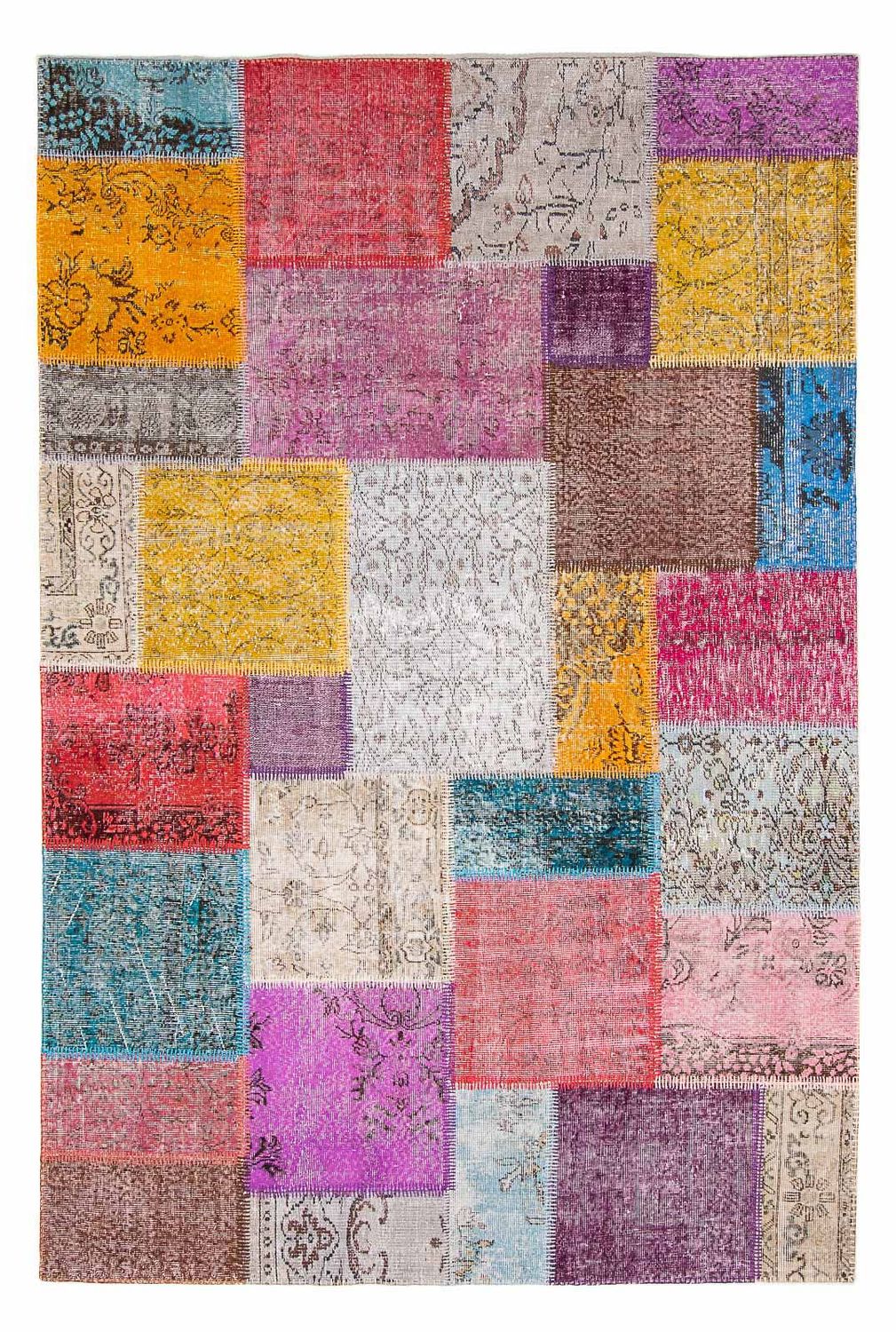 Patchwork-tæppe - 300 x 250 cm - flerfarvet