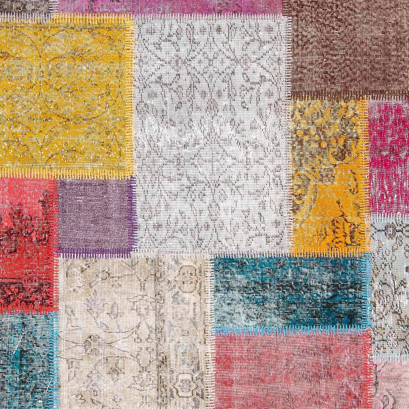 Patchwork-tæppe - 300 x 250 cm - flerfarvet