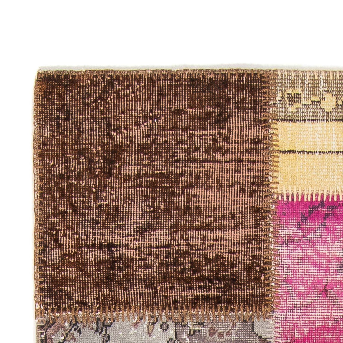 Patchwork-tæppe 85x300cm - Uldtæppe