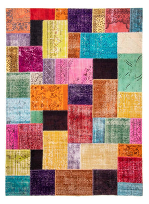 Patchwork-tæppe - 365 x 275 cm - flerfarvet