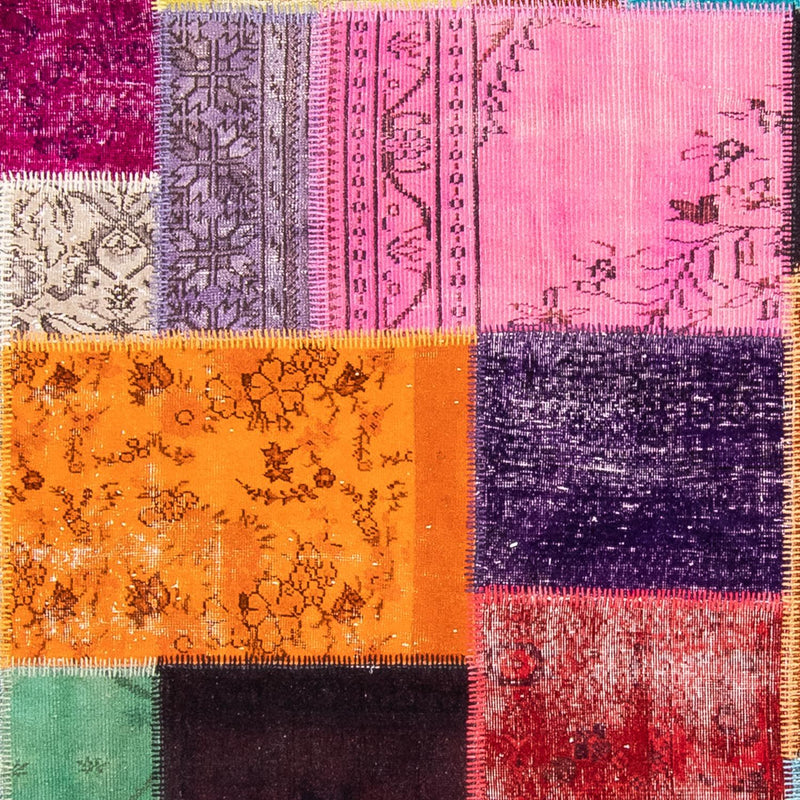 Patchwork-tæppe - 365 x 275 cm - flerfarvet