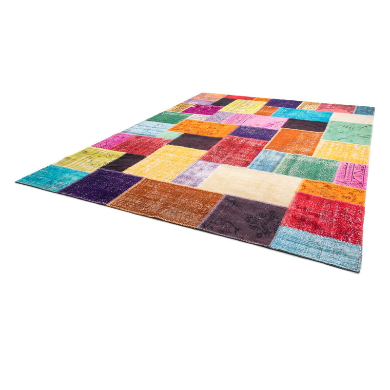 Patchwork-tæppe - 365 x 275 cm - flerfarvet