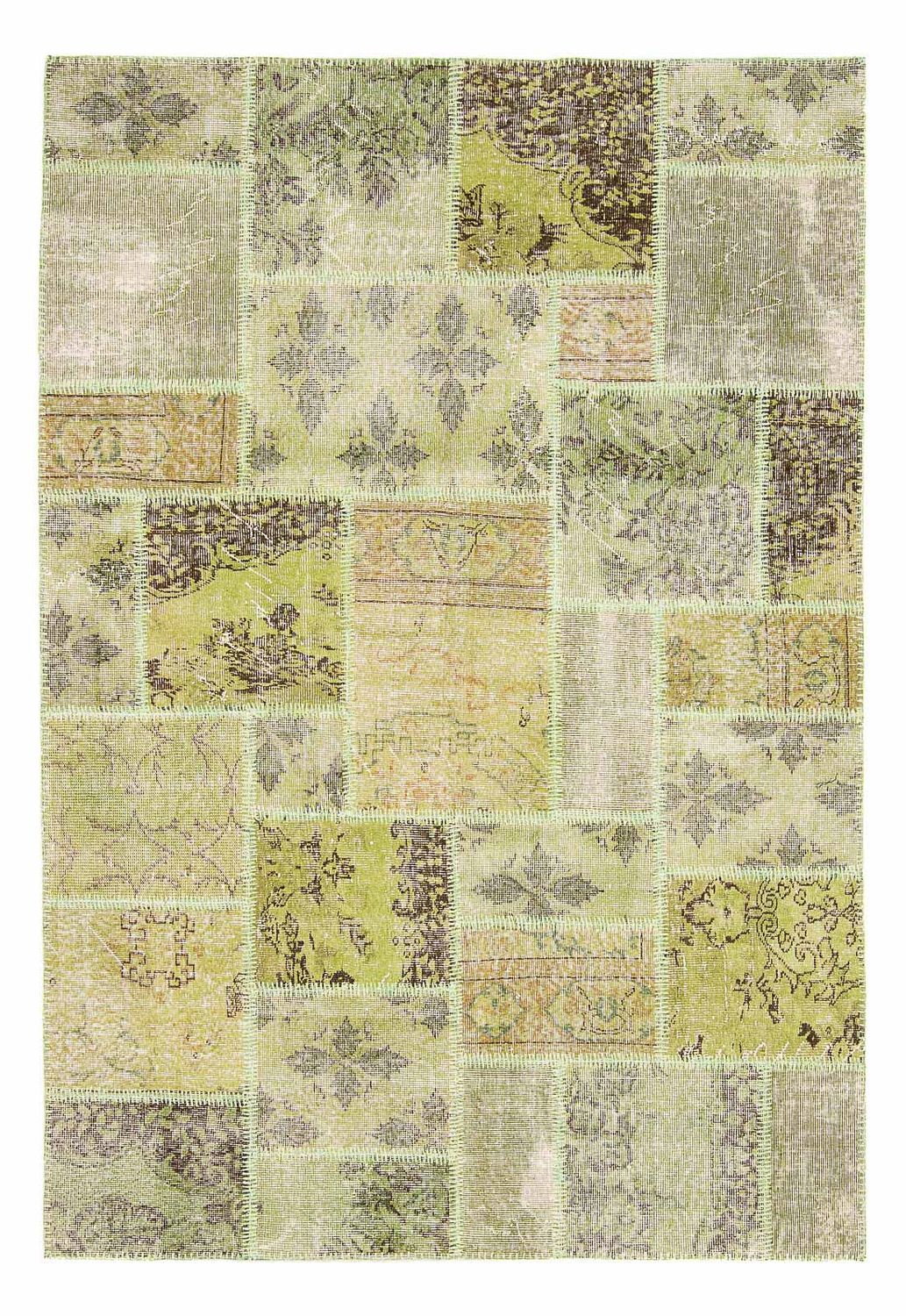 Patchwork-tæppe - 242 x 172 cm - flerfarvet