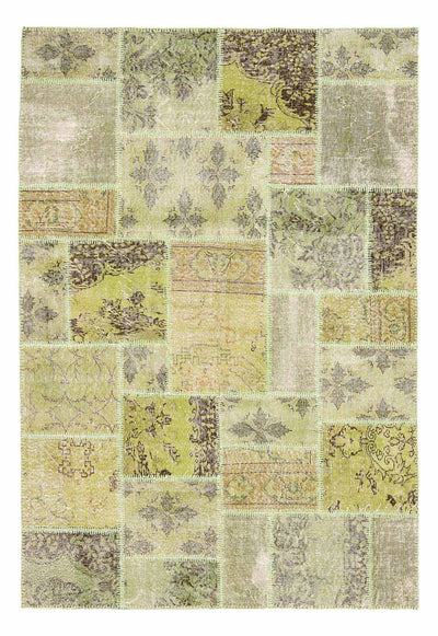 Patchwork-tæppe 172x242cm - Uldtæppe