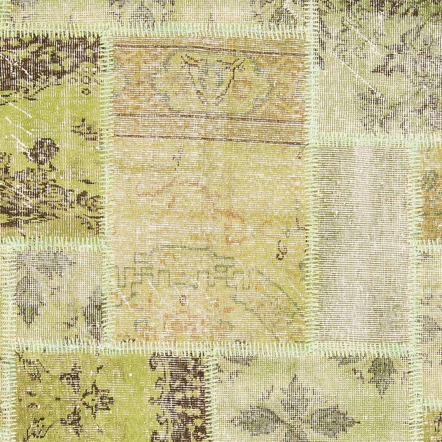 Patchwork-tæppe - 242 x 172 cm - flerfarvet